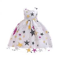 REYO Dress REYO Baby Girls Flower Lace Dress Princess Costumes Party Tutu Bow Birthday Pageant Party Dance Outfits Evening Gowns Dresses