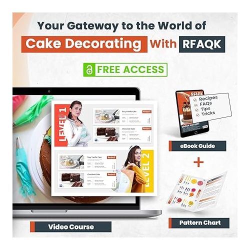  RFAQK 50PCs Cake Turntable Set -12