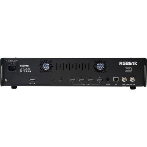  RGBlink D8 PLUS 8K Splicer 1-Channel HDMI 2.1 Input Interface and 1-Channel DP 1.4 Input Interface