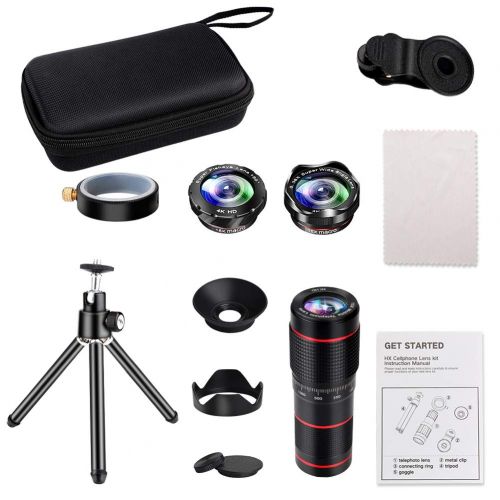  RGCTL Phone Camera Lens, Best Keiyi 15X iPhone Camera Telephoto Lens kit Double Regulation Lens Attachment with Tripod and Universal Clip Compatible with iPhone XXSXS MaxXR87 Plus S