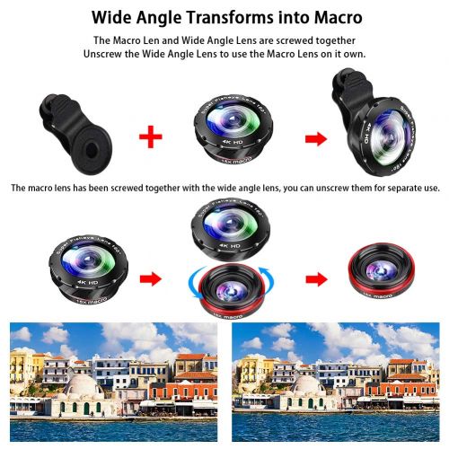  RGCTL Phone Camera Lens, Best Keiyi 15X iPhone Camera Telephoto Lens kit Double Regulation Lens Attachment with Tripod and Universal Clip Compatible with iPhone XXSXS MaxXR87 Plus S