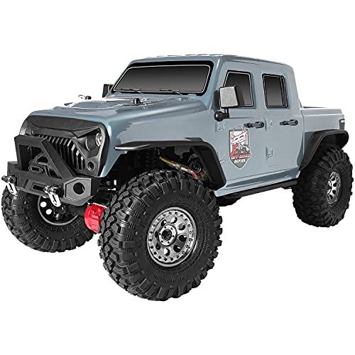  RGT RC Crawlers EX86100-JC, RTR 1/10 Scale 4wd Off Road Monster Truck Rock Crawler 4x4 High Speed Waterproof RC Car for Adults (Gray)