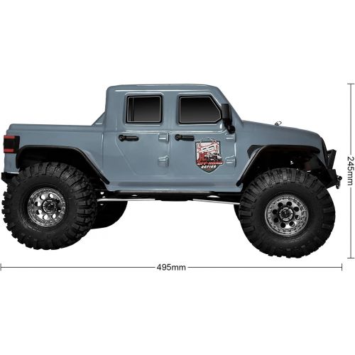  RGT RC Crawlers EX86100-JC, RTR 1/10 Scale 4wd Off Road Monster Truck Rock Crawler 4x4 High Speed Waterproof RC Car for Adults (Gray)