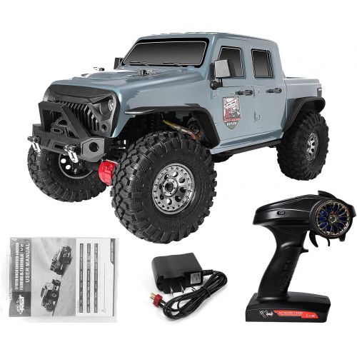  RGT RC Crawlers EX86100-JC, RTR 1/10 Scale 4wd Off Road Monster Truck Rock Crawler 4x4 High Speed Waterproof RC Car for Adults (Gray)