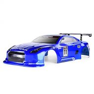 RGT HSP RC Body Shell for HSP Redcat Exceed 1/10 Scale 4wd On Road Racing Drift RC Car with Stickers and Rear Wing (Blue)