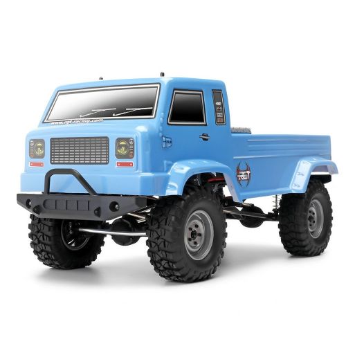  RGT RC Crawler 1/10 Scale RC Cars Electric 4WD Off Road RC Crawler Climbing RC Car with Battery (Blue)