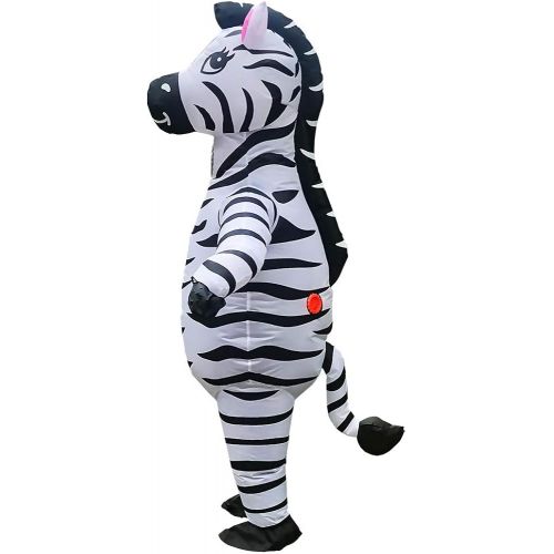  할로윈 용품RHYTHMARTS Zebra Costume Inflatable Costume Christmas Costume for Adult