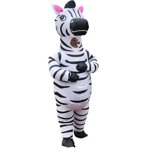  할로윈 용품RHYTHMARTS Zebra Costume Inflatable Costume Christmas Costume for Adult