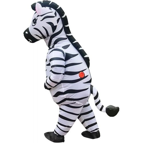  할로윈 용품RHYTHMARTS Zebra Costume Inflatable Costume Christmas Costume for Adult