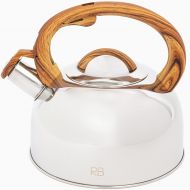 [아마존베스트]Rich & Basic Tea Kettle Stovetop Whistling - Teapot Stovetop - 3.2 Quart - Food-Grade (Type 304)Whistling Tea Kettle with a Push-Button Ergonomic Handle to Avoid Hot Metal Burns - Tea Kettle W