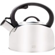RICHBASIC Tea Kettle Stovetop - Food-Grade Whistling Tea Kettle with Cool Touch Handle - Stainless Steel Tea Kettle with 5-Layered Base that Heats Fast - Tea Kettle for Stove Top