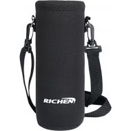 RICHEN Neoprene Water Bottle Carrier Bag with Adjustable Shoulder Strap,Insulated Water Bottle Cover for Stainless Steel/Glass/Plastic Bottles