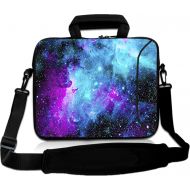 [아마존베스트]RICHEN 14 15 15.4 15.6 inch Laptop Shoulder Bag Messenger Bag Case Notebook Handle Sleeve Neoprene Soft Carring Tablet Travel Case with Accessories Pocket (14-15.6 inch, Galaxy)