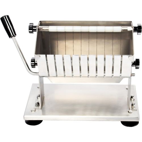  RICOO Edelstahl Gastro Currywurstschneider RGS103 Hand Wurstschneider Bratwurstschneider Manuell Imbiss Cutter Hand-Currywurst-Schneider Handcurrywurstschneider Wurstzerkleinerer C