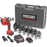 RIDGID 67053 RP 350 ProPress 8-Piece Pressing Tool Kit with 18-Volt Battery, Charger, 4 ProPress Press Tool Jaws (1/2