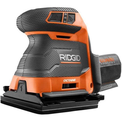  [아마존베스트]Ridgid 18-Volt OCTANE Cordless Brushless 3-Speed 1/4 Sheet Sander - Bare Tool, R86064B, (Bulk Packaged, Non-Retail Packaging)