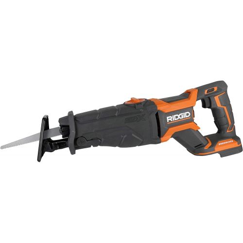  [아마존베스트]Ridgid R8643B Octane 18V Lithium Ion Cordless Brushless Reciprocating Saw w/ Included Blade and LED Lighting (Battery Not Included / Power Tool Only)