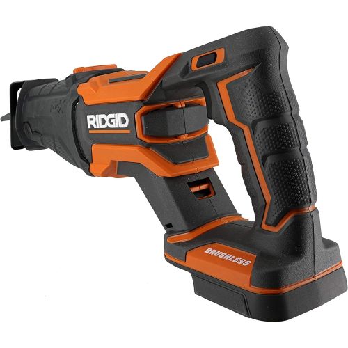  [아마존베스트]Ridgid R8643B Octane 18V Lithium Ion Cordless Brushless Reciprocating Saw w/ Included Blade and LED Lighting (Battery Not Included / Power Tool Only)