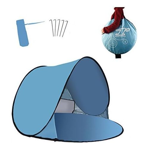  RIJER Instant Sun Shade Tent POP UP Family UV Play Beach Tent Cabana Anti UV Portable Automatic Kids Playing Sun Shelter for Camping Fishing Hiking