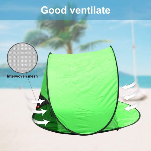  RIJER Instant Sun Shade Tent POP UP Family UV Play Beach Tent Cabana Anti UV Portable Automatic Kids Playing Sun Shelter for Camping Fishing Hiking