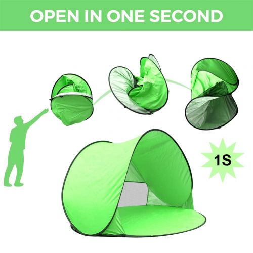  RIJER Instant Sun Shade Tent POP UP Family UV Play Beach Tent Cabana Anti UV Portable Automatic Kids Playing Sun Shelter for Camping Fishing Hiking