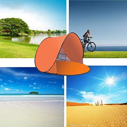  RIJER Instant Sun Shade Tent POP UP Family UV Play Beach Tent Cabana Anti UV Portable Automatic Kids Playing Sun Shelter for Camping Fishing Hiking