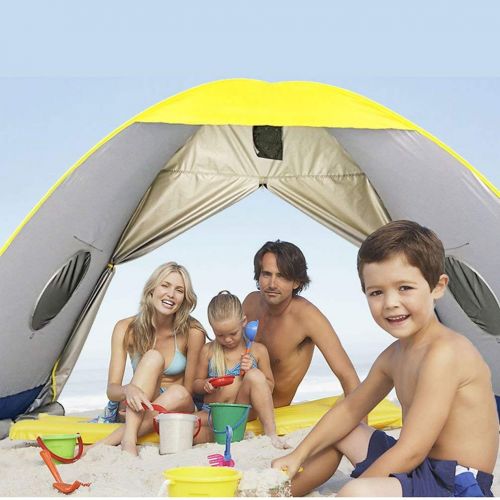  RIJER Instant Sun Shade Tent POP UP Family UV Play Beach Tent Cabana Anti UV Portable Automatic Kids Playing Sun Shelter for Camping Fishing Hiking