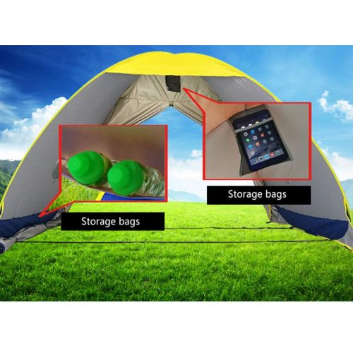  RIJER Instant Sun Shade Tent POP UP Family UV Play Beach Tent Cabana Anti UV Portable Automatic Kids Playing Sun Shelter for Camping Fishing Hiking