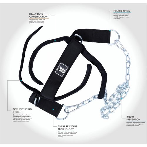  [아마존 핫딜]  [아마존핫딜]RIMSports Head Harness Neck Support Best Neck Exerciser for Lifting - Ideal Neck Strap for Men & Women - Premium Neck Curl Harness & Head Harness Neck for Weightlifting