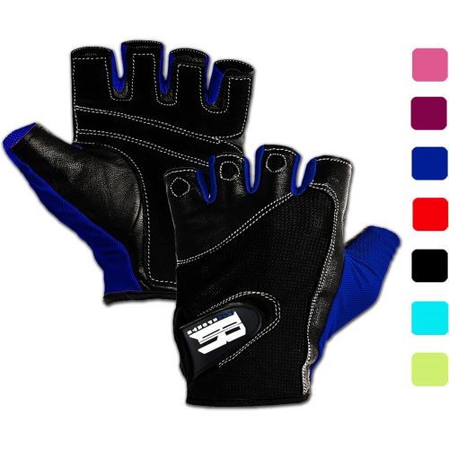  [아마존 핫딜] [아마존핫딜]RIMSports Gym Gloves for Powerlifting, Weight Training, Biking, Cycling - Premium Quality Weights Lifting Gloves Workout Gloves w/Washable for Callus and Blister Protection!