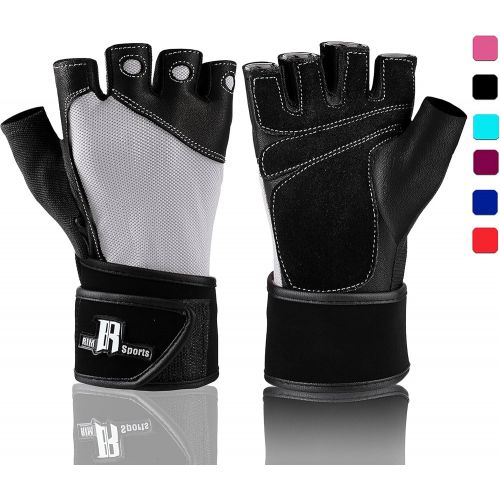  [아마존 핫딜] RIMSports Weight Lifting Gloves with Wrist Wrap - Best Lifting Gloves - Premium Weights Lifting Gloves, Rowing Gloves, Biking Gloves, Training Gloves, Grip Gloves