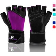 RIMSports Weight Lifting Gloves with Wrist Wrap - Best Lifting Gloves - Premium Weights Lifting Gloves, Rowing Gloves, Biking Gloves, Training Gloves, Grip Gloves