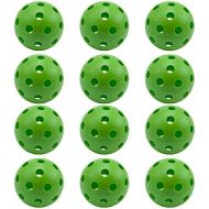 RIMSports Baseball Practice Balls, Limited Flight Hollow Plastic Practice Baseballs for Hitting (12 Pack) Plastic Baseball Balls for Indoor and Outdoor Use, Plastic Softballs for G