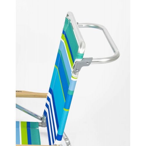  Rio Beach Classic 5 Position Lay Flat Folding Beach Chair