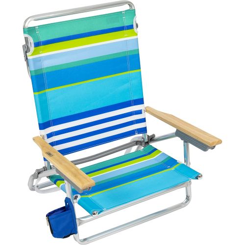  Rio Beach Classic 5 Position Lay Flat Folding Beach Chair