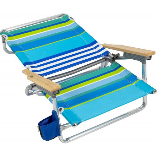  Rio Beach Classic 5 Position Lay Flat Folding Beach Chair