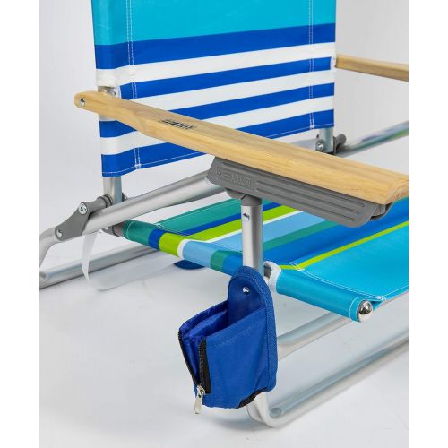  Rio Beach Classic 5 Position Lay Flat Folding Beach Chair