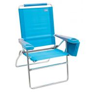 Rio Gear Rio Beach 17 Extended Height 4 Position Folding Beach Chair, Turquoise