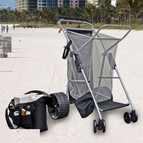  RIO Gear Super Ultra Wide Wheel Wonder Wheeler Beach Cart