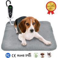 [아마존핫딜][아마존 핫딜] RIOGOO Pet Heating Pad, Upgraded Electric Dog Cat Heating Pad Indoor Waterproof, Auto Power Off 18 x 18 Grey