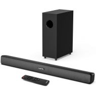 RIOWOIS Sound Bars for TV with Subwoofer Deep Bass Soundbar 2.1 CH Home Audio Surround Sound Speaker System with Wireless Bluetooth 5.0 for PC Gaming with Wired Opt/Aux/Coax Connection Mou