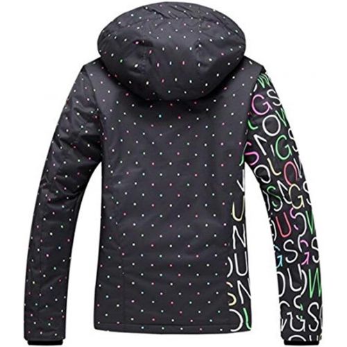  RIUIYELE Fashion Women Breathable Waterproof and Windproof Colorful Snowboard Ski Jacket Pants Set