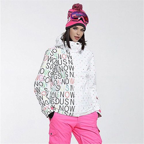  RIUIYELE Fashion Women Breathable Waterproof and Windproof Colorful Snowboard Ski Jacket Pants Set