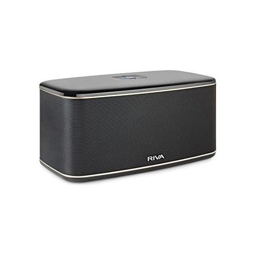  [아마존베스트]RIVA FESTIVAL Smart Speaker Mid-Size Wireless for Multi-Room music streaming and voice control works with Google Assistant (Black)