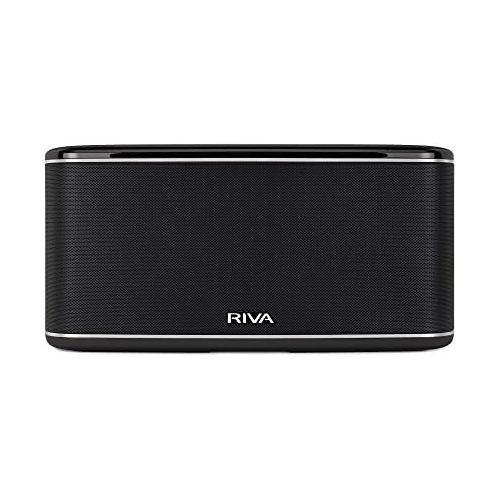  [아마존베스트]RIVA FESTIVAL Smart Speaker Mid-Size Wireless for Multi-Room music streaming and voice control works with Google Assistant (Black)