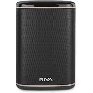 [아마존베스트]RIVA ARENA Smart Speaker Compact Wireless for Multi-Room music streaming and voice control works with Google Assistant (Black)