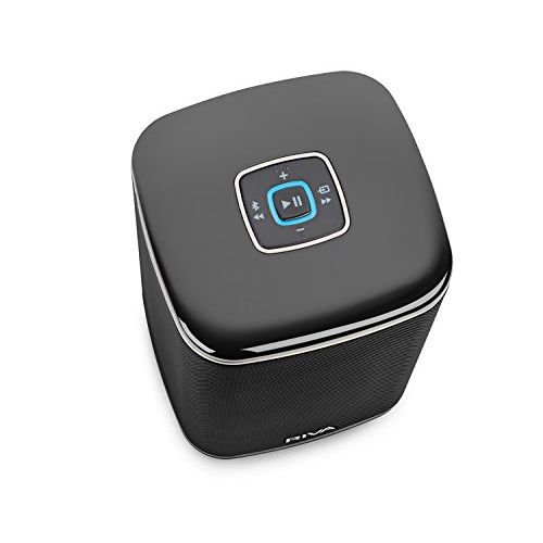  RIVA ARENA Smart Speaker Compact Wireless for Multi-Room music streaming and voice control works with Google Assistant (Black)