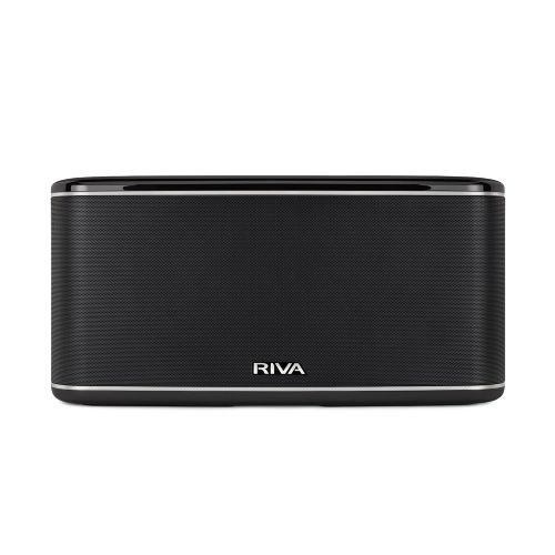  RIVA FESTIVAL Smart Speaker Mid-Size Wireless for Multi-Room music streaming and voice control works with Google Assistant (Black)