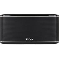 RIVA FESTIVAL Smart Speaker Mid-Size Wireless for Multi-Room music streaming and voice control works with Google Assistant (Black)