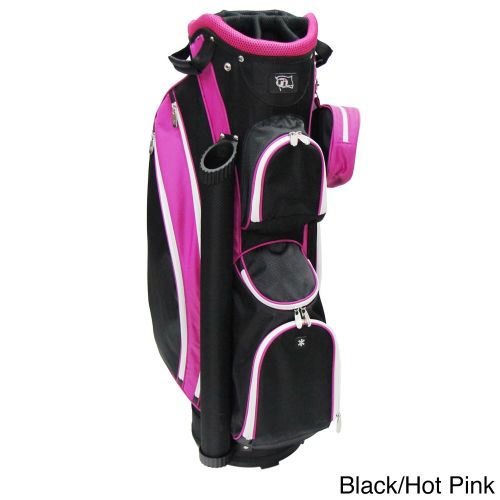  RJ Sports LB-960 Black Nylon Women ft s 9-inch Cart Bag With 3-pack Head Covers